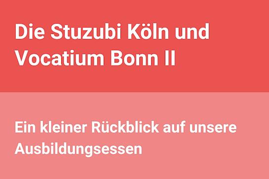 Stuzubi und Vocatium Rückblick News