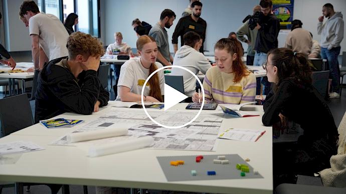 Workshop Einführungsworkshop Foto von Studierenden des Bauingenieurwesens in Bochum