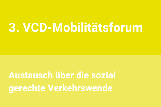 VCD Mobilitätsforum PDS ist dabei